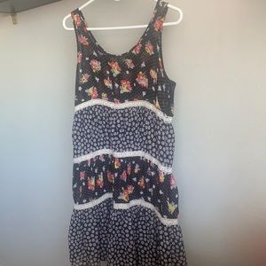 Black floral sundress
